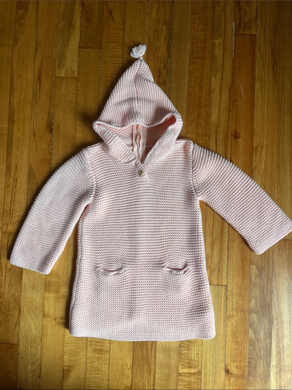 Bonpoint cotton knit sweater dress 18 month
